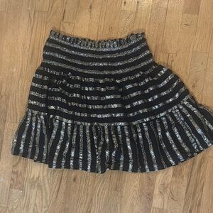 Anthropologie Women's Current Air Batia Smocked Mini Skirt size L